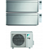 CONDIZIONATORE DAIKIN STYLISH SILVER WI-FI DUAL SPLIT 7000+12000 BTU INVERTER GAS R-32 2MXM40N A+++