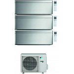 CONDIZIONATORE DAIKIN STYLISH SILVER WI-FI TRIAL SPLIT 7000+7000+15000 BTU INVERTER GAS R-32 3MXM52N A+++