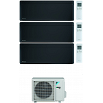 CONDIZIONATORE DAIKIN STYLISH TOTAL BLACK WI-FI TRIAL SPLIT 7000+9000+18000 BTU INVERTER GAS R-32 3MXM68N A+++