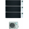 CONDIZIONATORE DAIKIN STYLISH TOTAL BLACK WI-FI TRIAL SPLIT 7000+12000+12000 BTU INVERTER GAS R-32 3MXM68N A+++