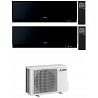 CONDIZIONATORE MITSUBISHI DUAL SPLIT KIRIGAMINE ZEN NERO 7000+7000 BTU WIFI INVERTER MXZ-2F42VF A+++