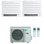 CONDIZIONATORE DAIKIN DUAL SPLIT A PAVIMENTO PERFERA FLOOR 9000+12000 BTU WIFI INVERTER 2MXM40N A+++