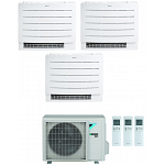 CONDIZIONATORE DAIKIN TRIAL SPLIT A PAVIMENTO PERFERA FLOOR 9000+9000+9000 BTU WIFI INVERTER 3MXM52N A+++