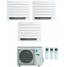 CONDIZIONATORE DAIKIN TRIAL SPLIT A PAVIMENTO PERFERA FLOOR 9000+9000+9000 BTU WIFI INVERTER 3MXM52N A+++
