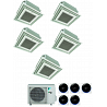 CONDIZIONATORE DAIKIN PENTA SPLIT CASSETTA 4 VIE FULLY FLAT 9000+9000+12000+12000+12000 BTU COMANDO FILO E GRIGLIA 5MXM90N A+++