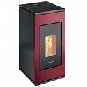 https:zetaidraulica.gumlet.io stufa a pellet termovana sofia 90 82 kw in acciaio colore rosso ad aria