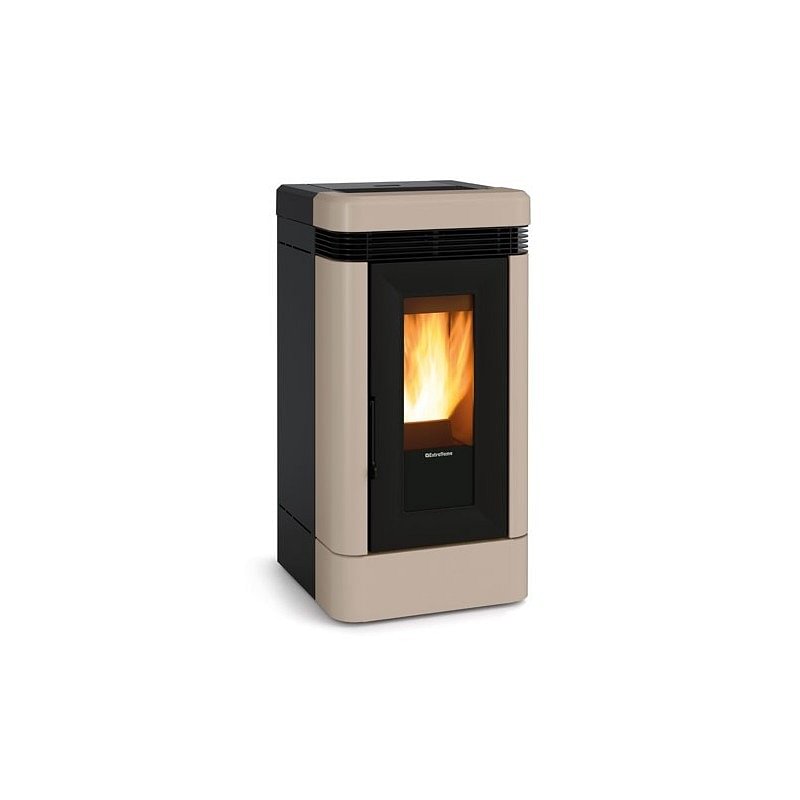 https:zetaidraulica.gumlet.io stufa a pellet la nordica extraflame lucia 121 kw in maiolica colore tortora ad aria