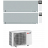 CONDIZIONATORE MITSUBISHI DUAL SPLIT KIRIGAMINE ZEN SILVER 7000+7000 BTU WIFI INVERTER MXZ-2F42VF3 A+++