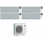 CONDIZIONATORE MITSUBISHI QUADRI SPLIT KIRIGAMINE ZEN SILVER 7000+7000+7000+9000 BTU WIFI INVERTER MXZ-4F80VF3 A++