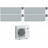 CONDIZIONATORE MITSUBISHI QUADRI SPLIT KIRIGAMINE ZEN SILVER 7000+7000+7000+9000 BTU WIFI INVERTER MXZ-4F80VF3 A++