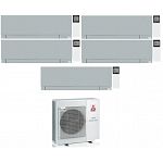 CONDIZIONATORE MITSUBISHI PENTA SPLIT KIRIGAMINE ZEN SILVER 7000+9000+12000+12000+12000 BTU WIFI INVERTER MXZ-5F102VF A++