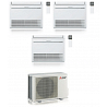 CONDIZIONATORE MITSUBISHI TRIAL SPLIT A PAVIMENTO CONSOLE 12000+12000+12000 BTU WIFI INVERTER MXZ-3F68VF3 A++