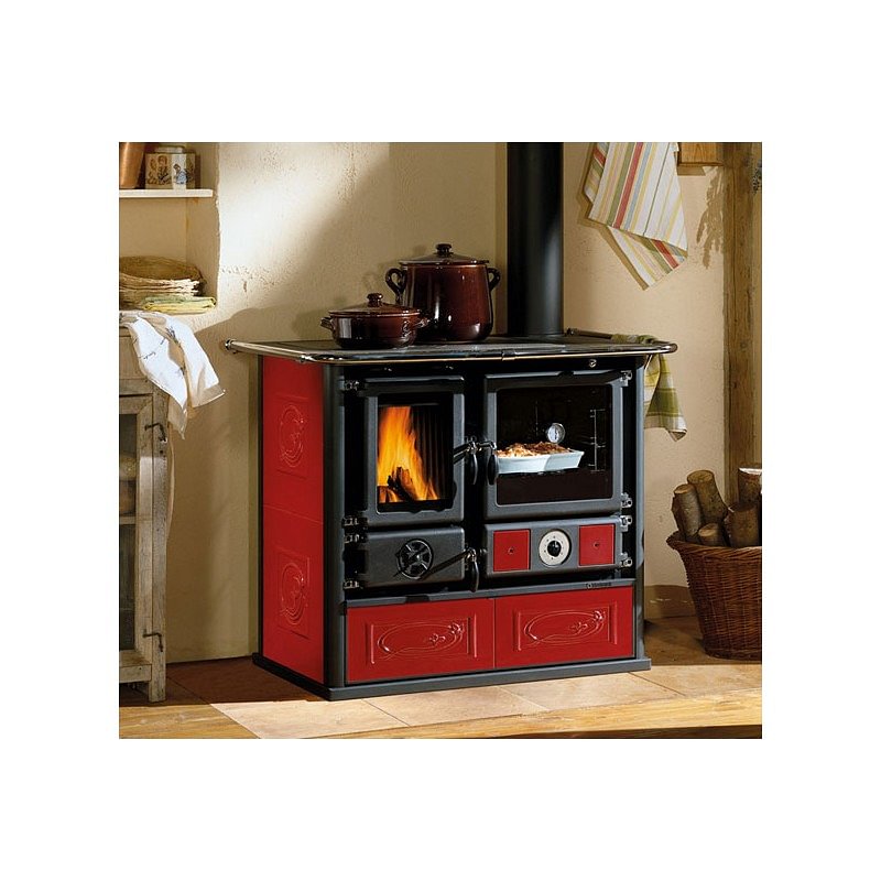 https:zetaidraulica.gumlet.io termocucina a legna la nordica extraflame termorosa dsa 40 idro 110 kw colore ceramica liberty bordeaux ad acqua