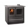 CUCINA A LEGNA LA NORDICA EXTRAFLAME SOVRANA EASY EVO 2.0 7,5 KW COLORE NERO ANTRACITE AD ARIA