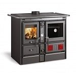 TERMOCUCINA A LEGNA LA NORDICA EXTRAFLAME TERMOROSA XXL D.S.A. 4.0 IDRO 16,8 KW COLORE NERO ANTRACITE AD ACQUA