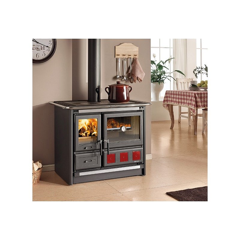 https:zetaidraulica.gumlet.io cucina a legna la nordica extraflame rosa xxl 85 kw colore nero antracite ad aria