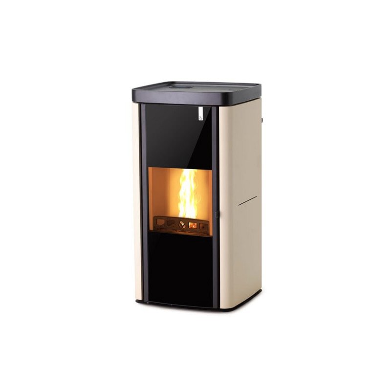 https:zetaidraulica.gumlet.io termostufa a multicombustibile girolami soft 238 kw in acciaio colore avorio con top in maiolica con acqua calda sanitaria