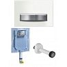 GEBERIT CASSETTA SCARICO INCASSO WC UNICA+ PLACCA SIGMA 50 BIANCA + CANOTTO