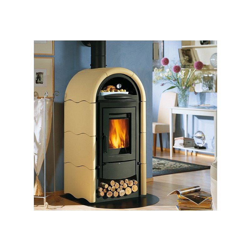 https:zetaidraulica.gumlet.io stufa a legna la nordica extraflame stefany forno bii 106 kw in ghisa con maiolica pergamena ad aria