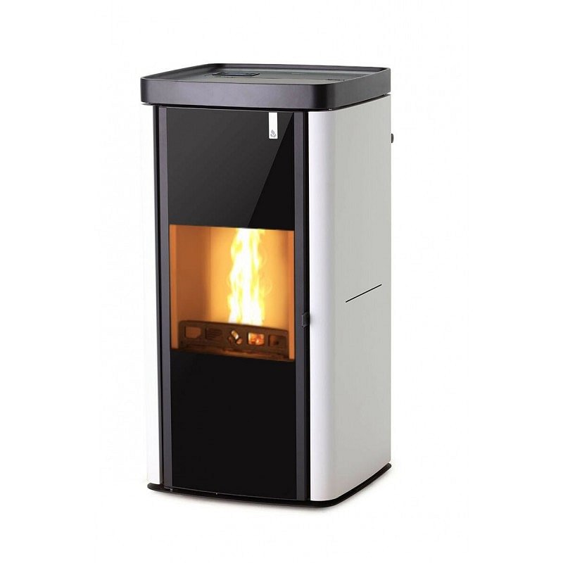 https:zetaidraulica.gumlet.io termostufa a multicombustibile girolami soft 172 kw in acciaio colore bianco con top in maiolica con acqua calda sanitaria wifi