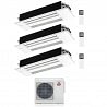 CONDIZIONATORE MITSUBISHI TRIAL SPLIT CASSETTA 1 VIA MLZ-KP 12000+12000+12000 BTU INVERTER MXZ-3F68VF A++