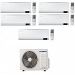 CONDIZIONATORE SAMSUNG PENTA SPLIT WINDFREE ELITE 7000+7000+7000+7000+12000 BTU WIFI INVERTER AJ100TXJ5KG A++