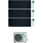CONDIZIONATORE DAIKIN TRIAL SPLIT STYLISH 7000+7000+7000 BTU TOTAL BLACK WIFI INVERTER 3MXM68N A+++