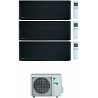CONDIZIONATORE DAIKIN TRIAL SPLIT STYLISH 7000+7000+7000 BTU TOTAL BLACK WIFI INVERTER 3MXM68N A+++