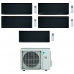 CONDIZIONATORE DAIKIN PENTA SPLIT STYLISH 7000+7000+7000+15000+15000 BTU TOTAL BLACK WIFI INVERTER 5MXM90N A+++