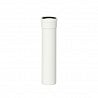 TUBO PROLUNGA PER KIT SCARICO FUMI SDOPPIATO 50 CENTIMETRI 80 MM