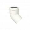 CURVA 45° PER KIT SCARICO FUMI SDOPPIATO 80 MM