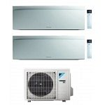 CONDIZIONATORE DAIKIN DUAL SPLIT EMURA 7000+7000 BTU BIANCO WIFI INVERTER 2MXM40N A+++
