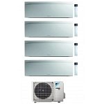 CONDIZIONATORE DAIKIN QUADRI SPLIT EMURA 7000+12000+12000+15000 BTU BIANCO WIFI INVERTER 4MXM80N A+++