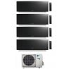 CONDIZIONATORE DAIKIN EMURA 3 QUADRI SPLIT 7000+7000+7000+9000 BTU BLACK WIFI INVERTER 4MXM80N A+++
