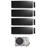 CONDIZIONATORE DAIKIN EMURA 3 QUADRI SPLIT 7000+7000+18000+18000 BTU BLACK WIFI INVERTER 4MXM80N A+++