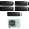 CONDIZIONATORE DAIKIN EMURA 3 PENTA SPLIT 7000+7000+7000+12000+12000 BTU BLACK WIFI INVERTER 5MXM90N A+++