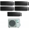 CONDIZIONATORE DAIKIN EMURA 3 PENTA SPLIT 7000+7000+7000+15000+18000 BTU BLACK WIFI INVERTER 5MXM90N A+++
