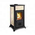 STUFA A LEGNA LA NORDICA EXTRAFLAME GEMMA 6,0 KW IN MAIOLICA COLORE LIBERTY PANNA AD ARIA
