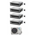 CONDIZIONATORE DAIKIN QUADRI SPLIT CANALIZZABILE ULTRAPIATTO 9000+9000+9000+9000 BTU INVERTER 4MXM68N CON COMANDO A FILO A+++