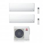 CONDIZIONATORE MITSUBISHI DUAL SPLIT MSZ-BT 12000+12000 BTU WIFI INVERTER MXZ-3F68VF A++