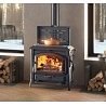 STUFA A LEGNA LA NORDICA EXTRAFLAME ISOTTA CON CERCHI.16 11,9 KW INTERAMENTE IN GHISA SMALTATA AD ARIA