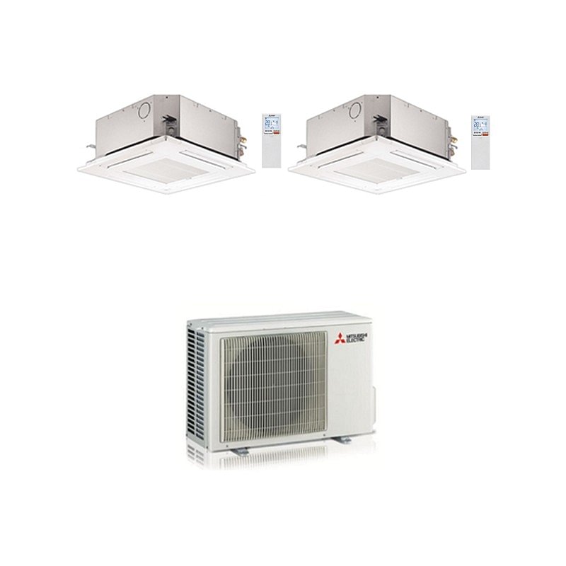 https:zetaidraulica.gumlet.io condizionatore mitsubishi dual split cassetta a 4 vie slz m 900018000 btu wifi inverter mxz 2f53vf3