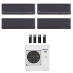 CONDIZIONATORE PANASONIC QUADRI SPLIT ETHEREA GRAFITE 7000+12000+12000+12000 BTU WIFI INVERTER CU-4Z80TBE A++