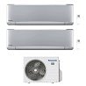 CONDIZIONATORE PANASONIC DUAL SPLIT ETHEREA SILVER 18000+18000 BTU WIFI INVERTER CU-4Z80TBE A++