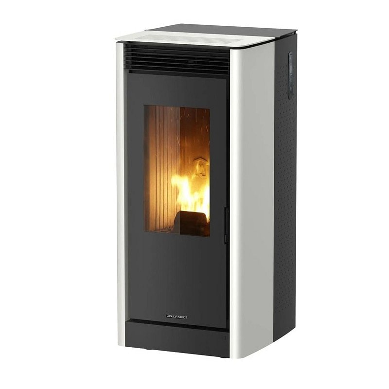 https:zetaidraulica.gumlet.io stufa a pellet jolly mec ambra 2 10 kw in acciaio colore bianco ad aria