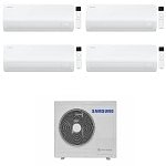 CONDIZIONATORE SAMSUNG QUADRI SPLIT CEBU S2 7000+7000+9000+18000 BTU WIFI INVERTER AJ100TXJ5KG/EU A++