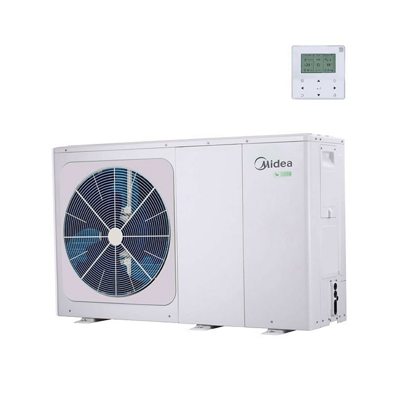 https:zetaidraulica.gumlet.io pompa di calore midea m thermal mhc 8 kw mhc v8wd2n8 ber90 gas r 32 monofase con modulo idronico a