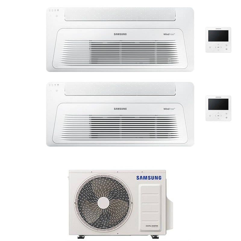 https:zetaidraulica.gumlet.io condizionatore samsung dual split cassetta a 1 via windfree 1200012000 btu inverter aj080txj4kg eu