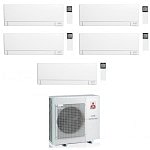 CONDIZIONATORE MITSUBISHI PENTA SPLIT MSZ-AY 7000+7000+9000+12000+12000 BTU WIFI INVERTER MXZ-5F102VF2 A++