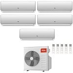 CONDIZIONATORE TCL PENTA SPLIT ELITE F2 9000+12000+12000+12000+12000 BTU WIFI INVERTER MT4250 A++